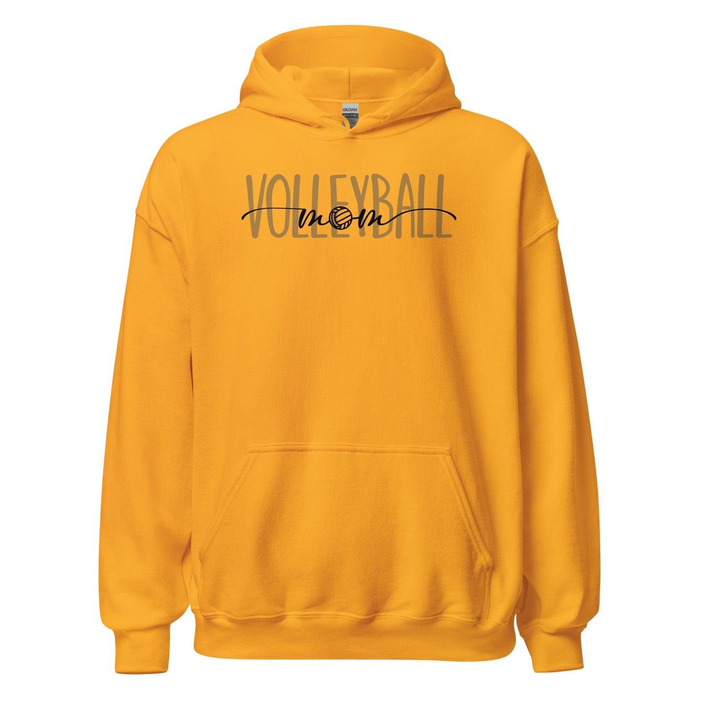 Volleyball Mom Era Hoodie – Clean & Casual Gold / S Spirit Gear Collective Hoodie