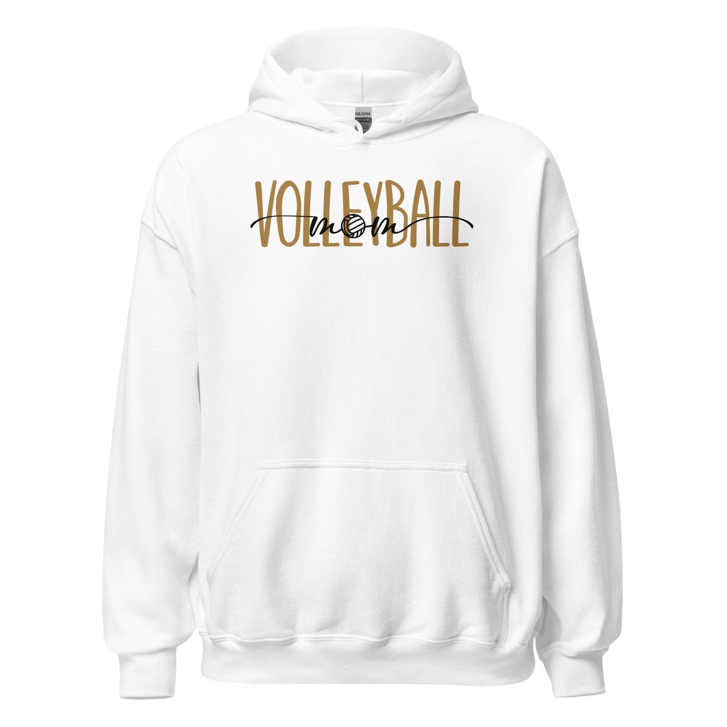 Volleyball Mom Era Hoodie – Clean & Casual White / S Spirit Gear Collective Hoodie