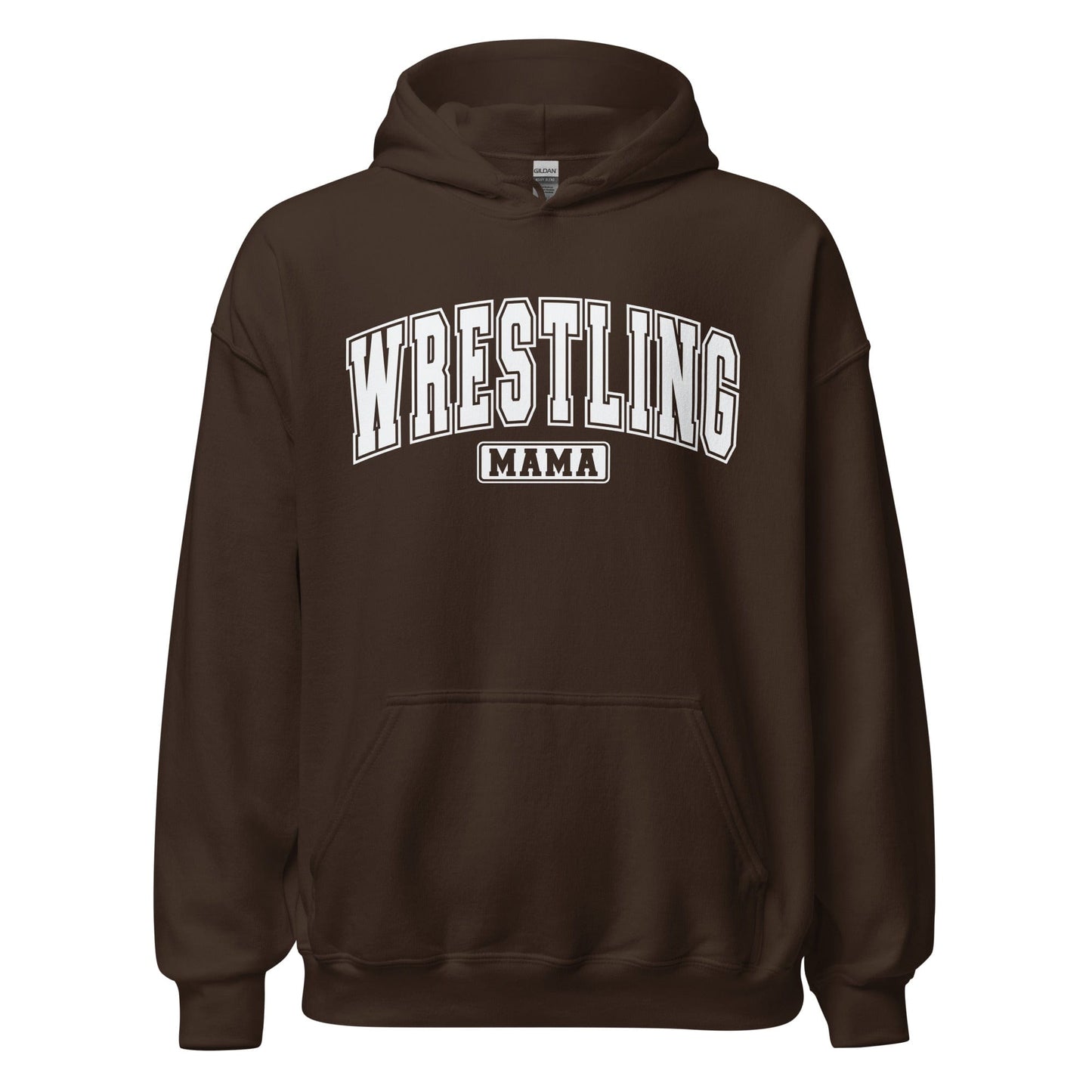 Wrestling Mama Hoodie Dark Chocolate / S Spirit Gear Collective Hoodie