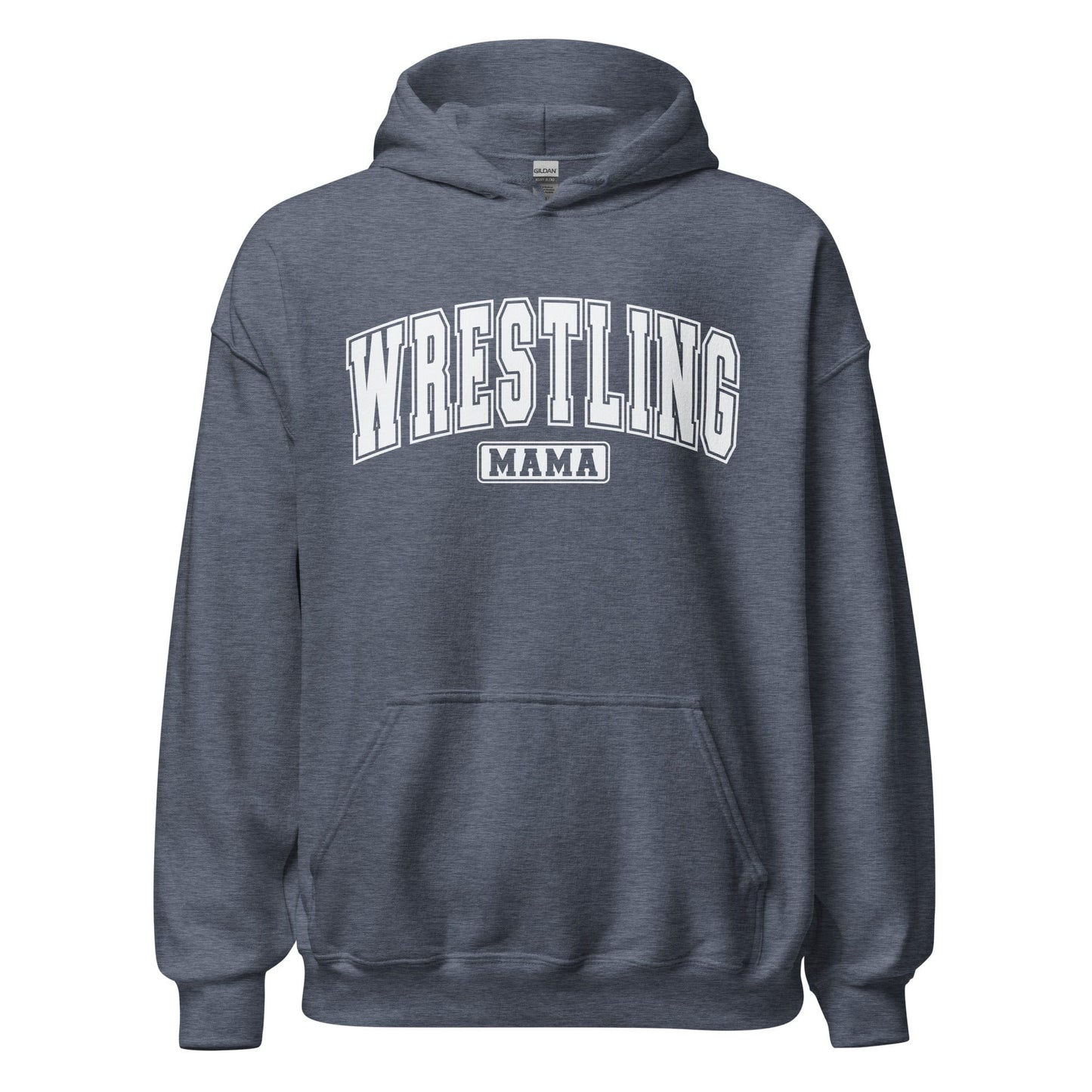 Wrestling Mama Hoodie Heather Sport Dark Navy / S Spirit Gear Collective Hoodie
