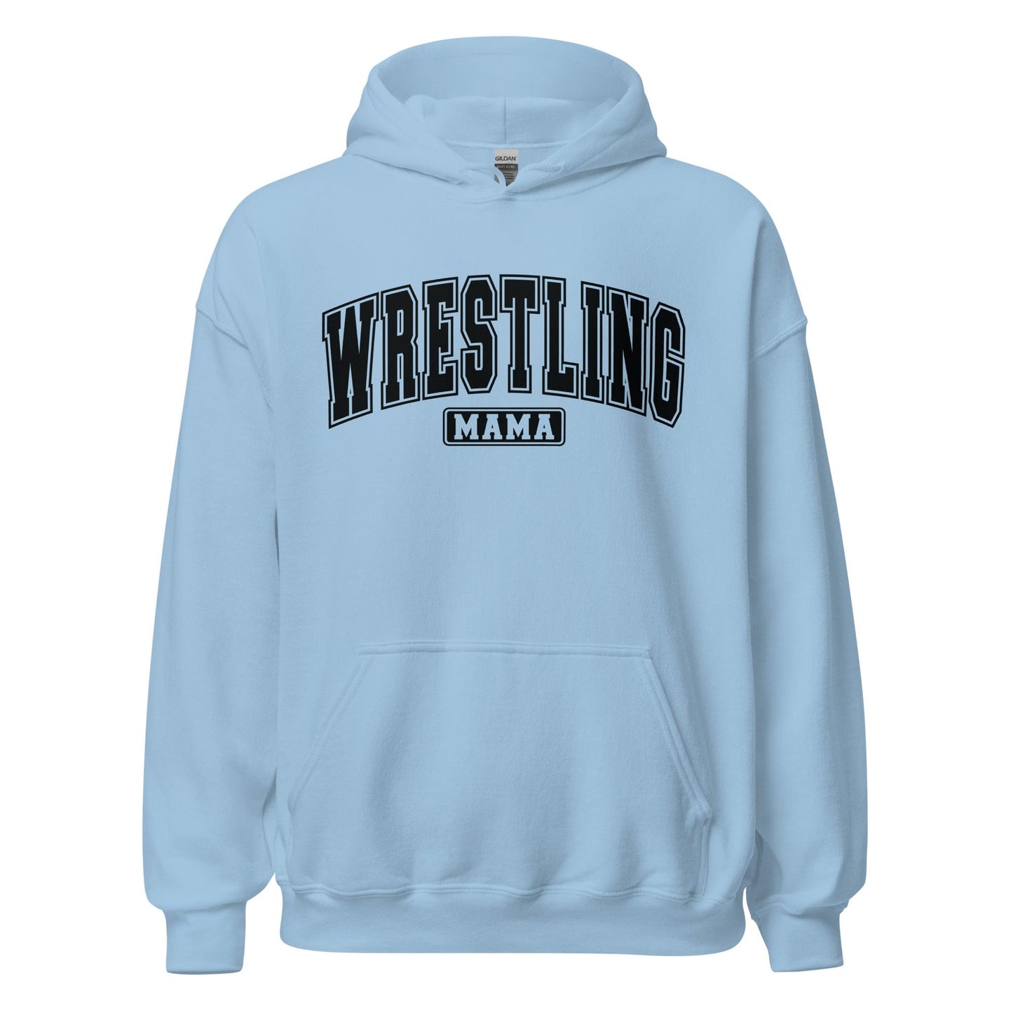 Wrestling Mama Hoodie Light Blue / S Spirit Gear Collective Hoodie
