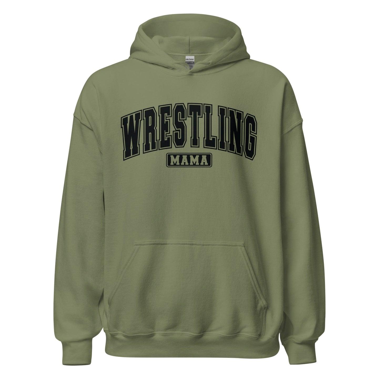 Wrestling Mama Hoodie Military Green / S Spirit Gear Collective Hoodie