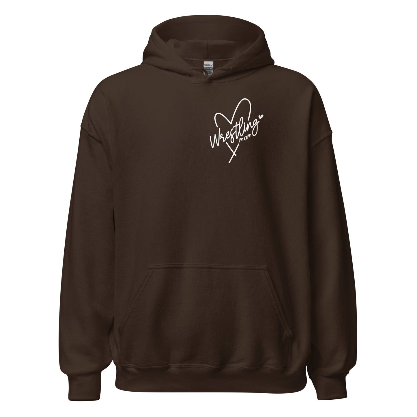 Wrestling Mom Hoodie Dark Chocolate / S Spirit Gear Collective Hoodie