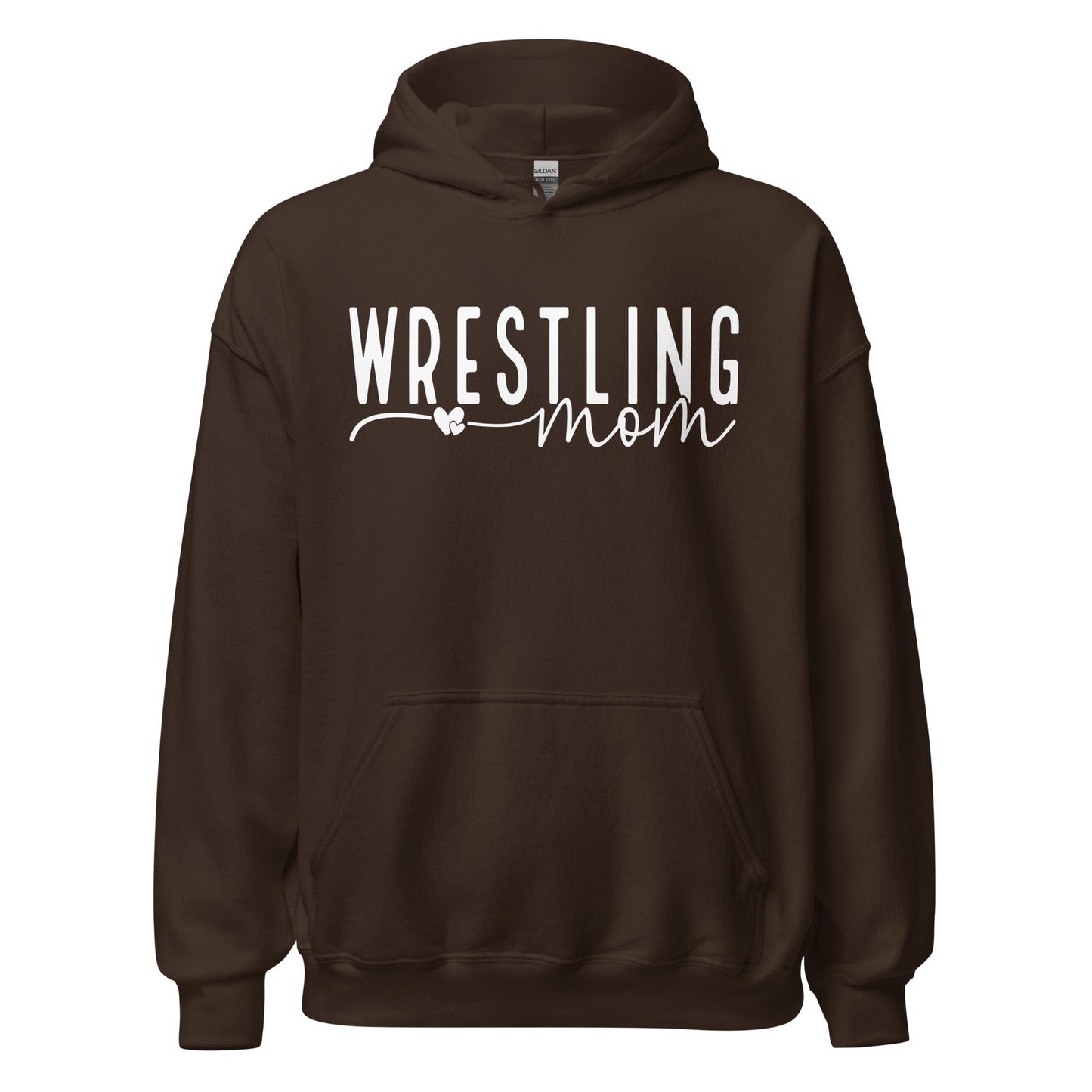 Wrestling Mom Hoodie Dark Chocolate / S Spirit Gear Collective Hoodie