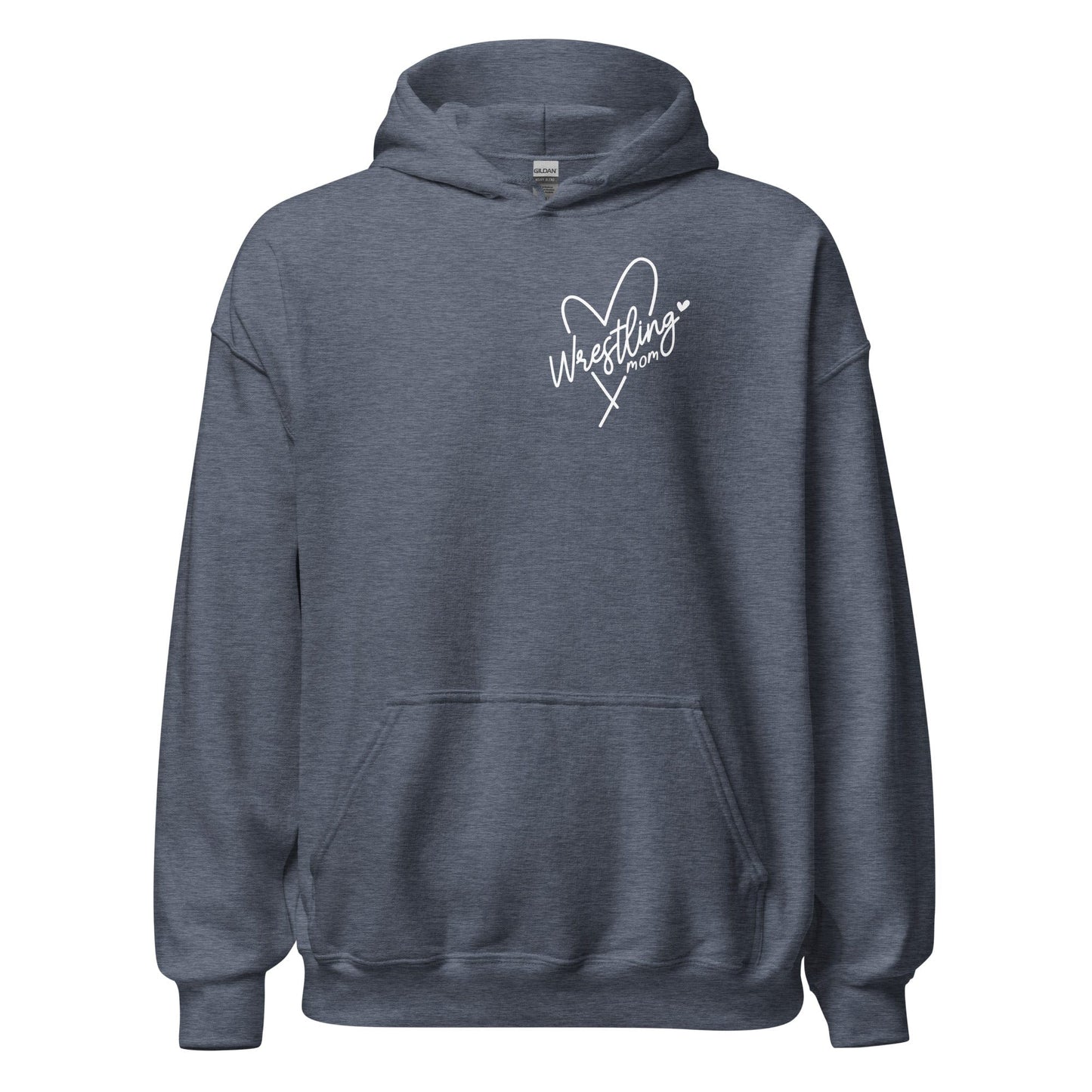 Wrestling Mom Hoodie Heather Sport Dark Navy / S Spirit Gear Collective Hoodie