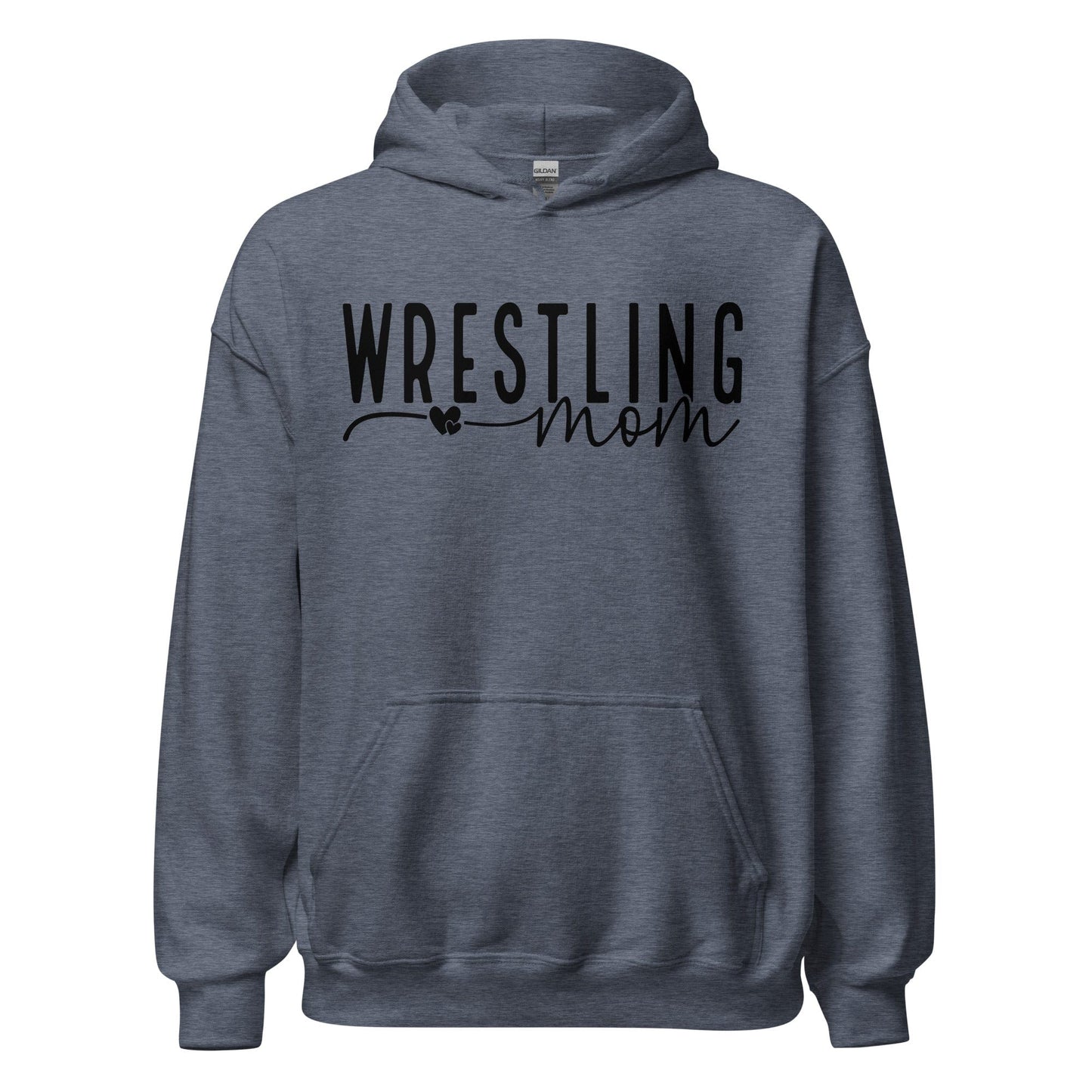 Wrestling Mom Hoodie Heather Sport Dark Navy / S Spirit Gear Collective Hoodie