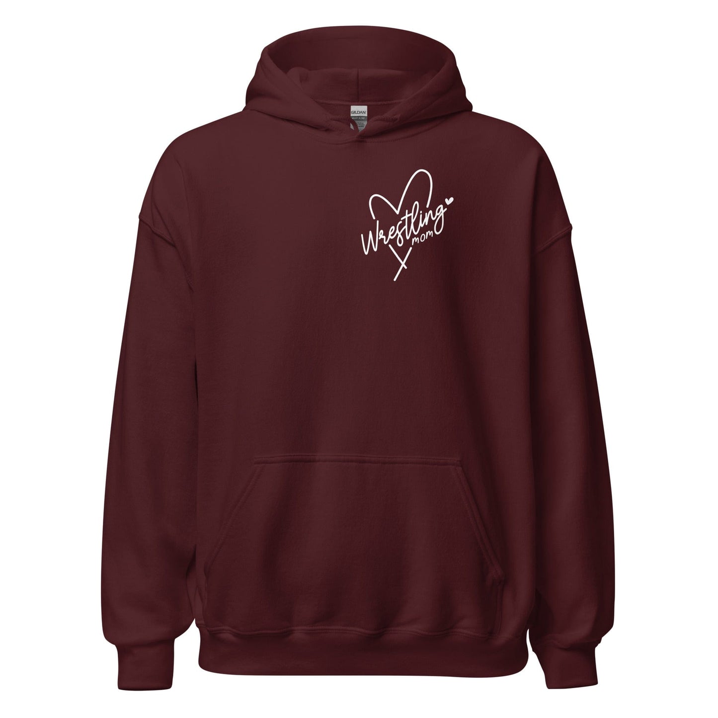 Wrestling Mom Hoodie Maroon / S Spirit Gear Collective Hoodie