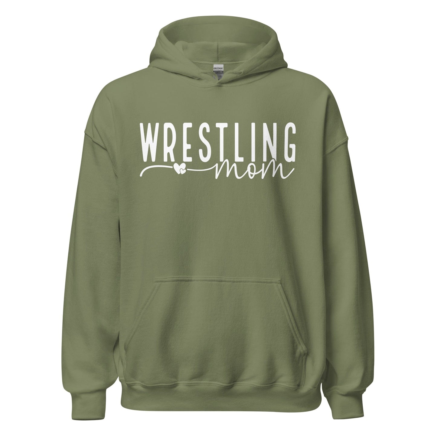 Wrestling Mom Hoodie Military Green / S Spirit Gear Collective Hoodie