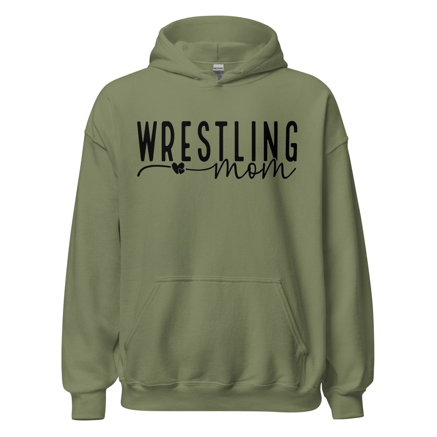 Wrestling Mom Hoodie Military Green / S Spirit Gear Collective Hoodie