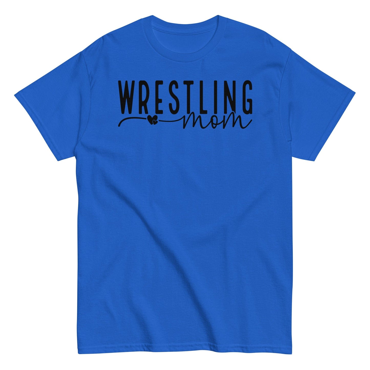 Wrestling Mom Shirt - Black Text Royal / S Spirit Gear Collective T-Shirt