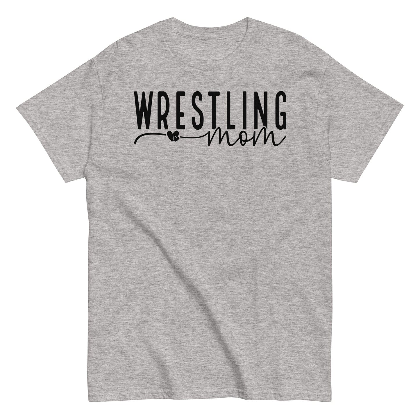 Wrestling Mom Shirt - Black Text Sport Grey / S Spirit Gear Collective T-Shirt