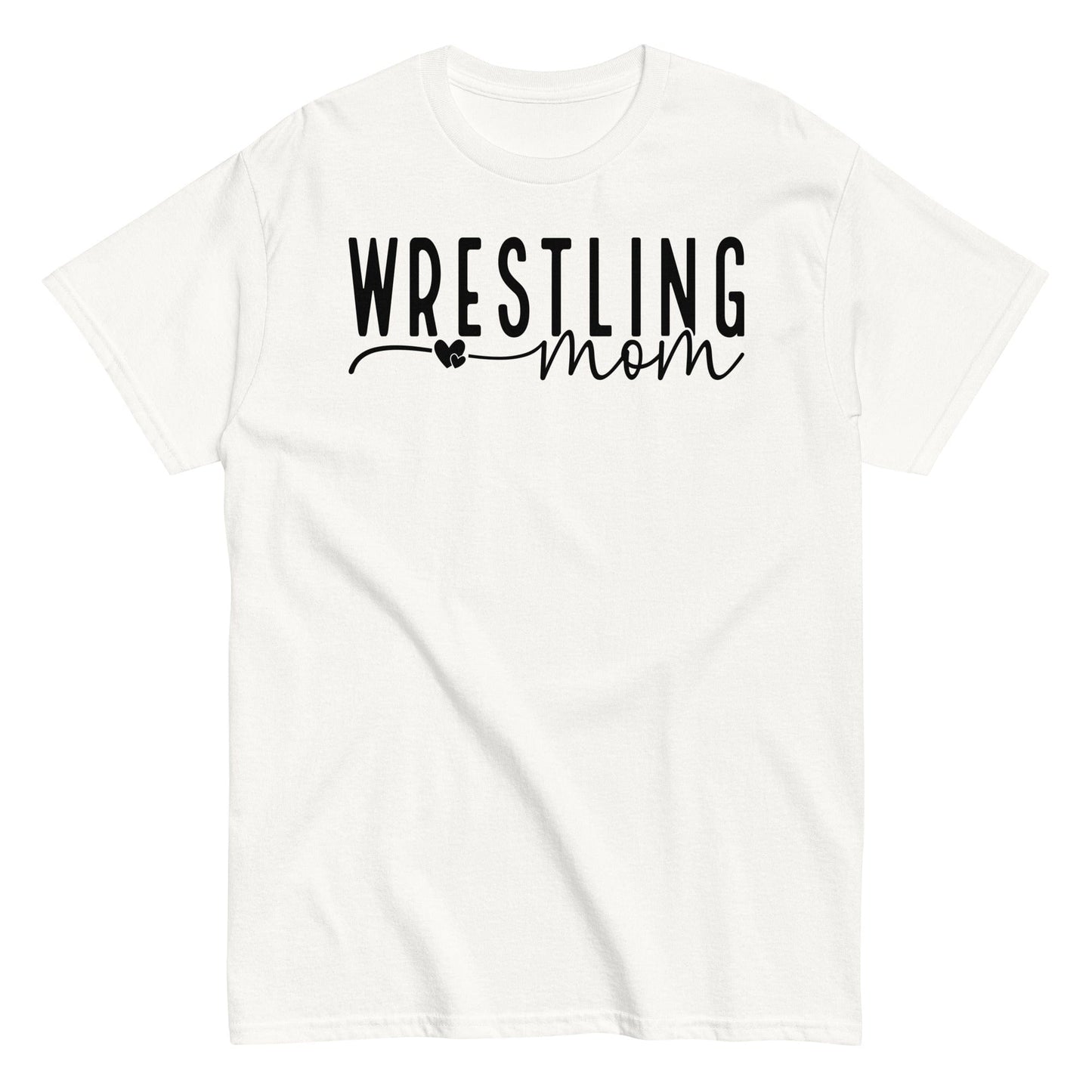 Wrestling Mom Shirt - Black Text Spirit Gear Collective T-Shirt