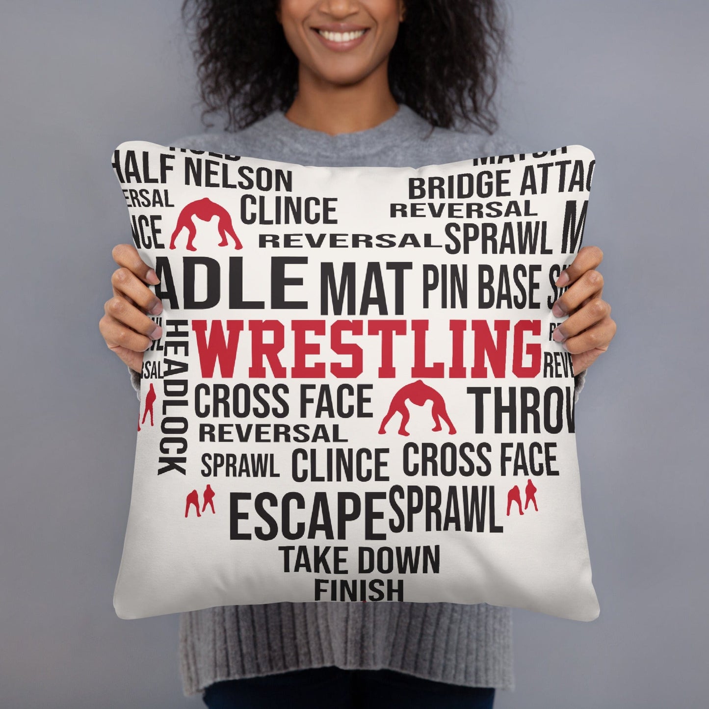 Wrestling Pillow 18″×18″ Spirit Gear Collective Pillow