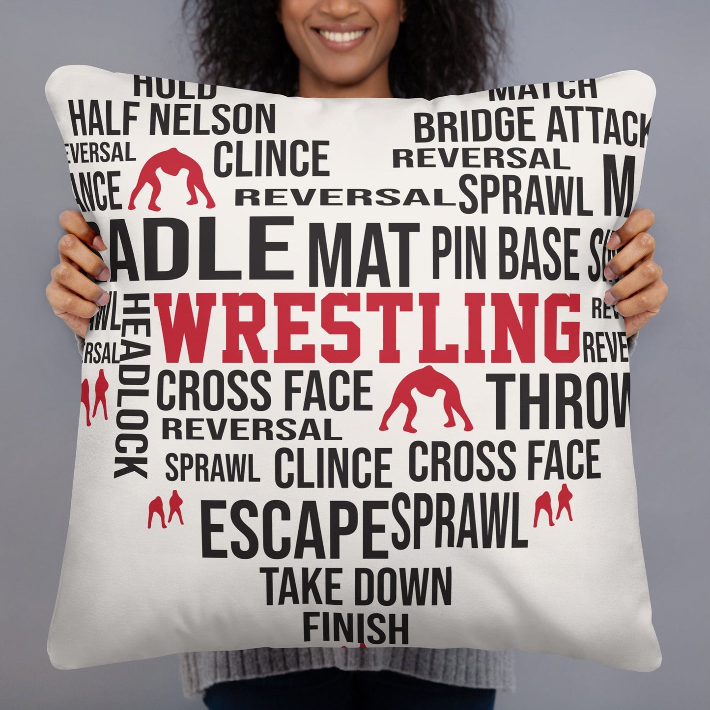 Wrestling Pillow 22″×22″ Spirit Gear Collective Pillow