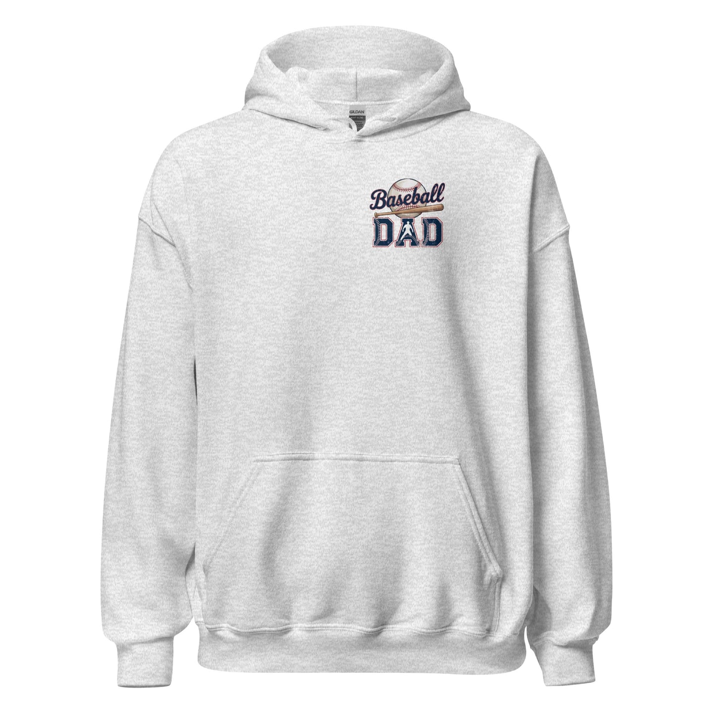 Baseball Dad Hoodie – Game Day Pullover Baseball Hoodie Ash / S Spirit Gear Collective Hoodie