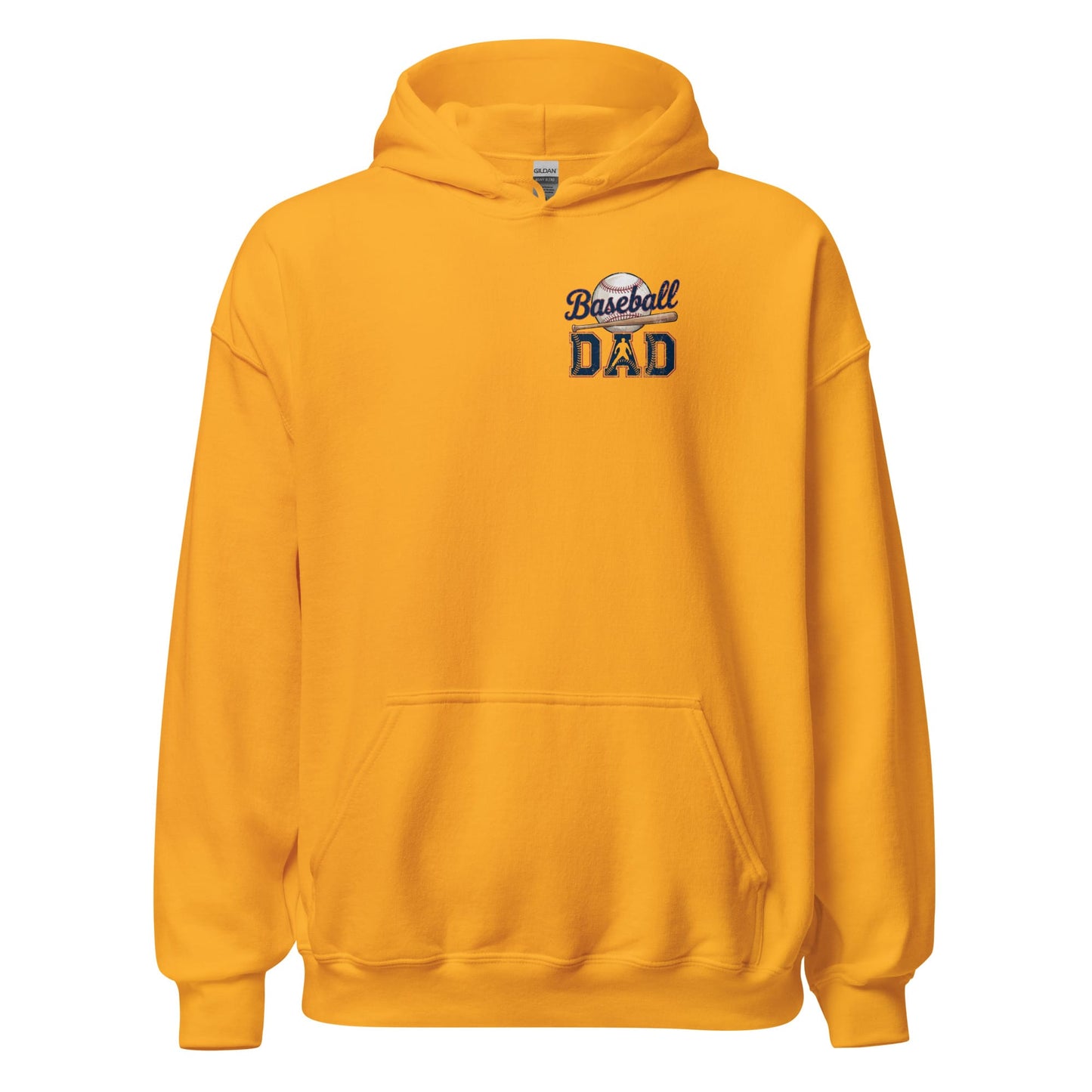 Baseball Dad Hoodie – Game Day Pullover Baseball Hoodie Gold / S Spirit Gear Collective Hoodie