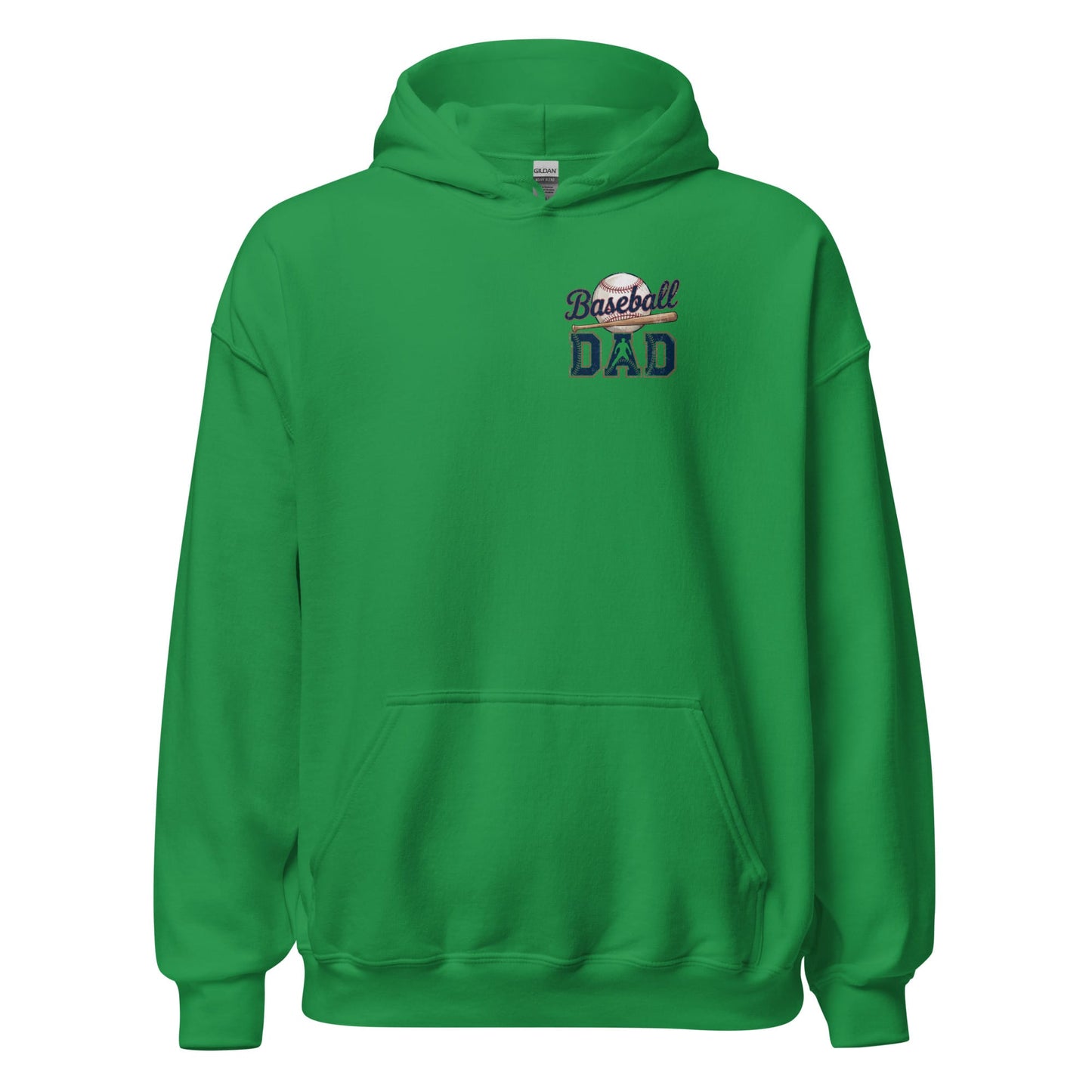Baseball Dad Hoodie – Game Day Pullover Baseball Hoodie Irish Green / S Spirit Gear Collective Hoodie
