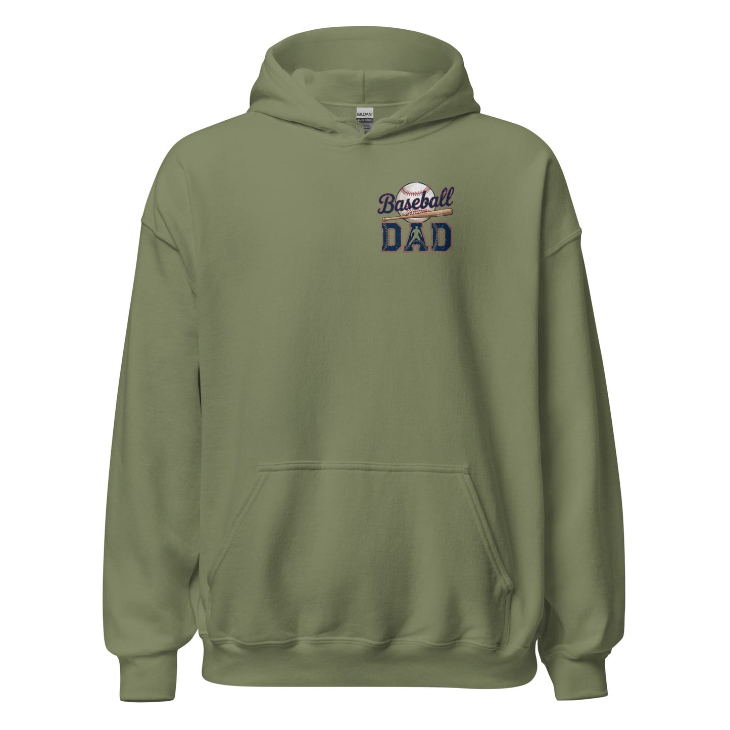 Baseball Dad Hoodie – Game Day Pullover Baseball Hoodie Military Green / S Spirit Gear Collective Hoodie