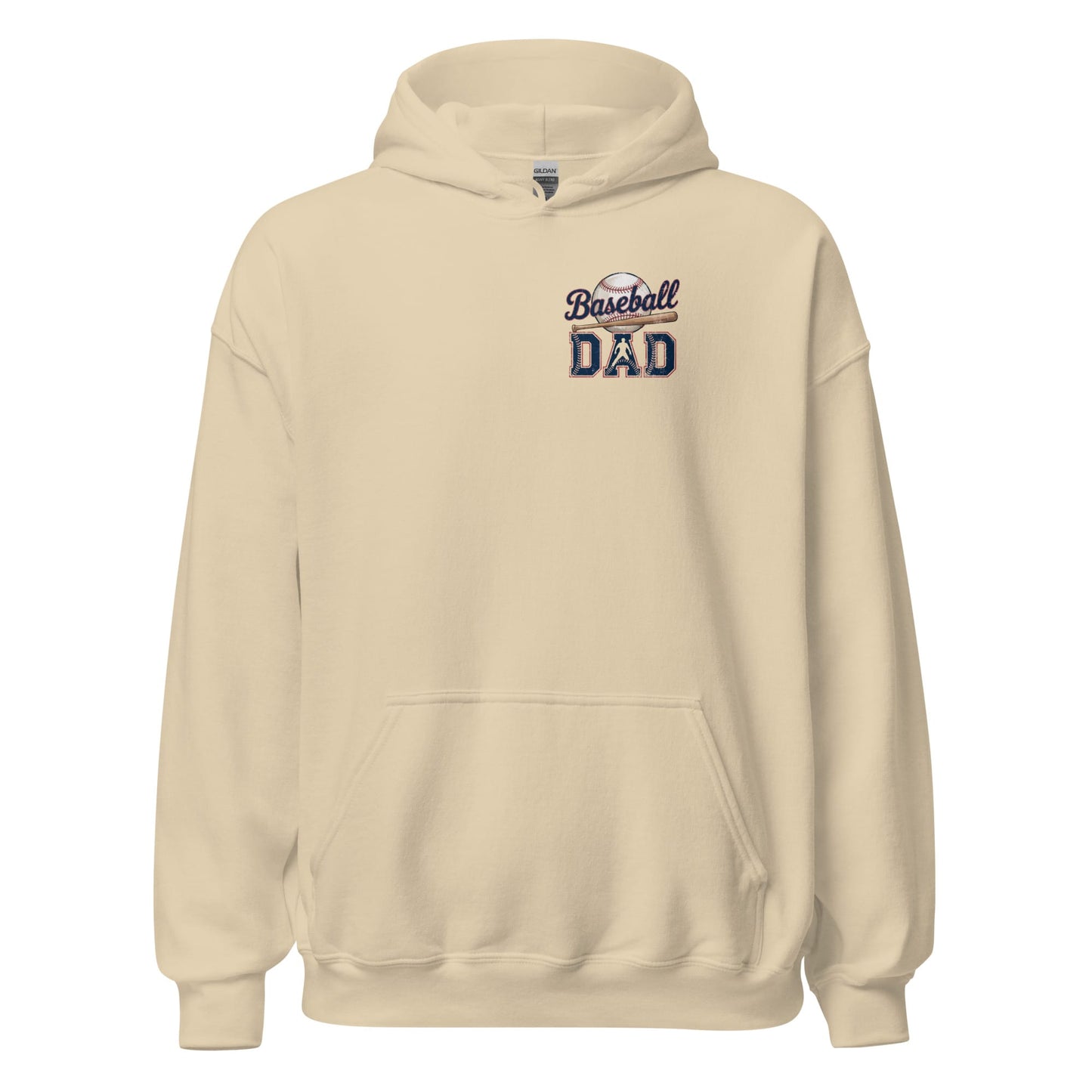 Baseball Dad Hoodie – Game Day Pullover Baseball Hoodie Sand / S Spirit Gear Collective Hoodie