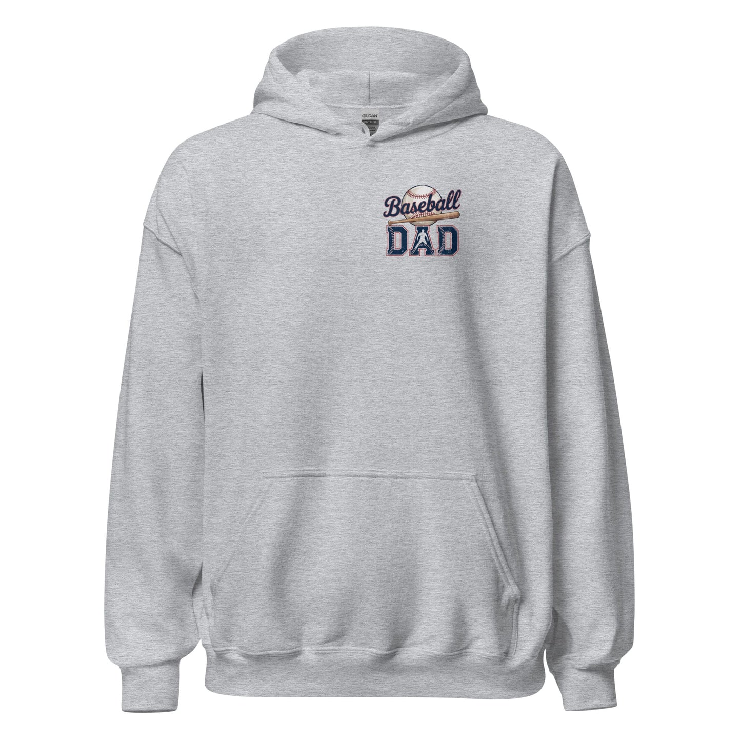 Baseball Dad Hoodie – Game Day Pullover Baseball Hoodie Sport Grey / S Spirit Gear Collective Hoodie
