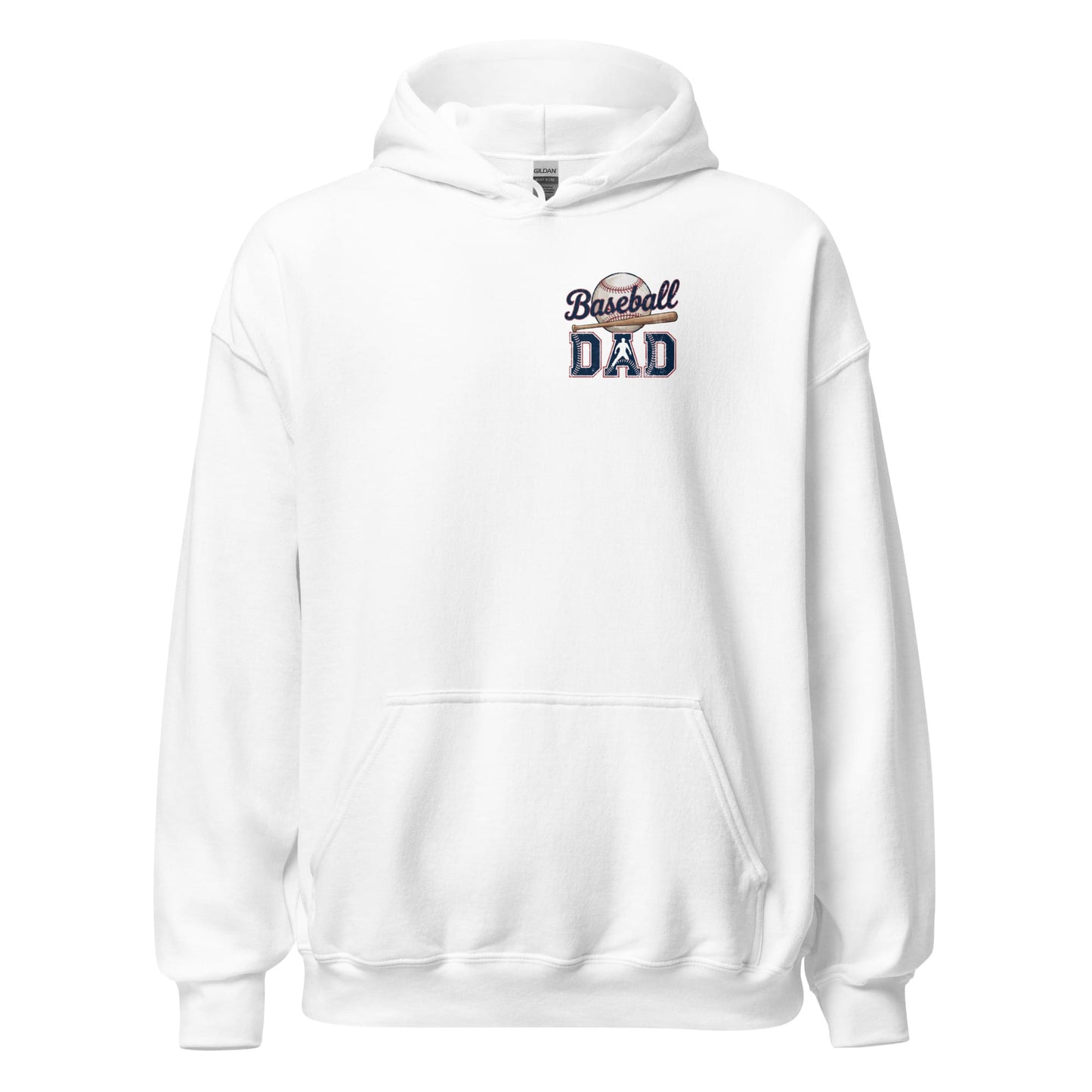 Baseball Dad Hoodie – Game Day Pullover Baseball Hoodie White / S Spirit Gear Collective Hoodie