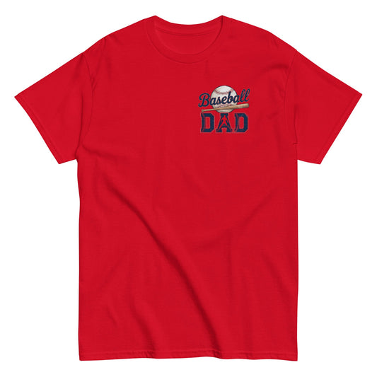 Baseball Dad T-Shirt – Classic Graphic Tee for Game Day | Comfortable Everyday Fit Red / S Spirit Gear Collective