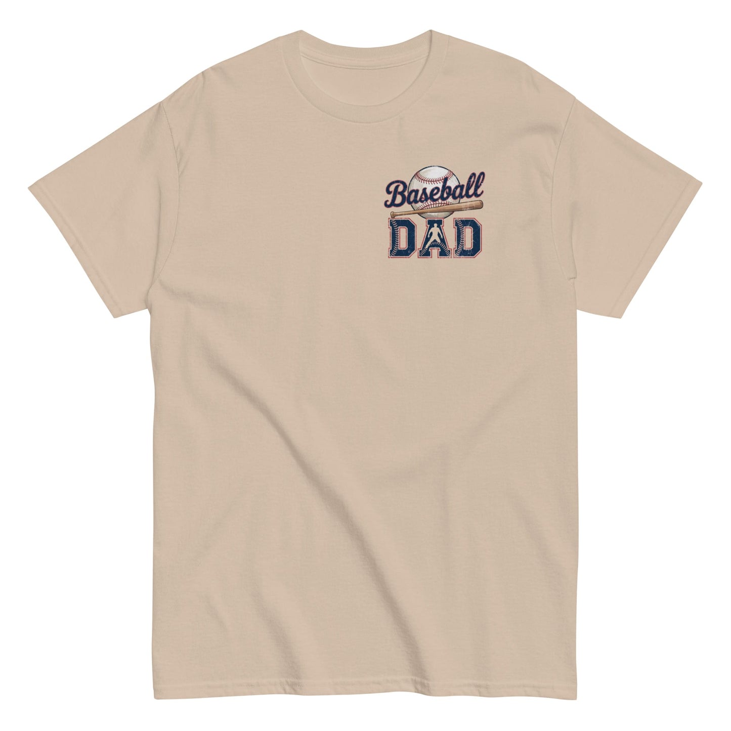 Baseball Dad T-Shirt – Classic Graphic Tee for Game Day | Comfortable Everyday Fit Sand / S Spirit Gear Collective