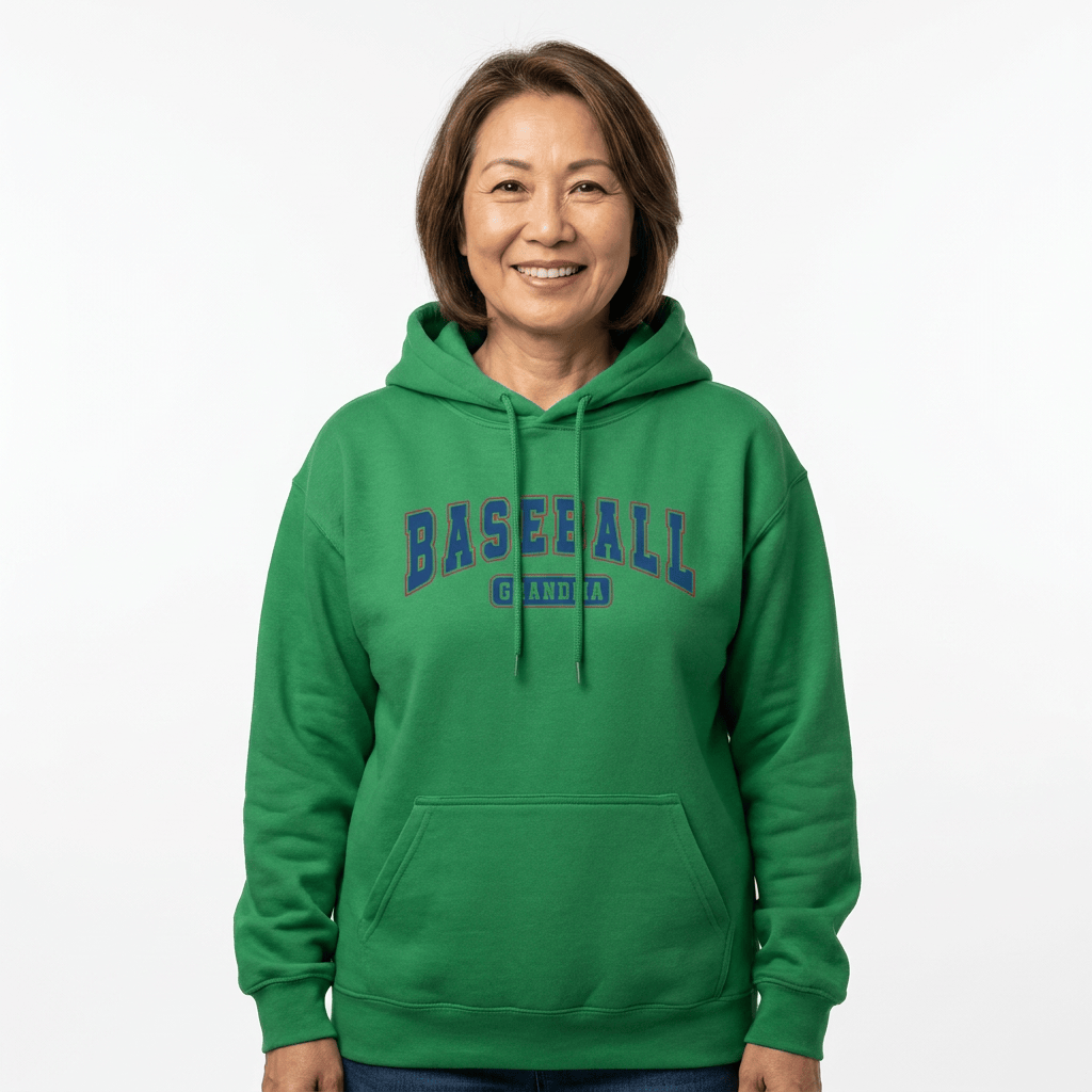 Baseball Grandma Hoodie | Stylish Sports Grandma Sweatshirt for Game Day Spirit Gear Collective Hoodie