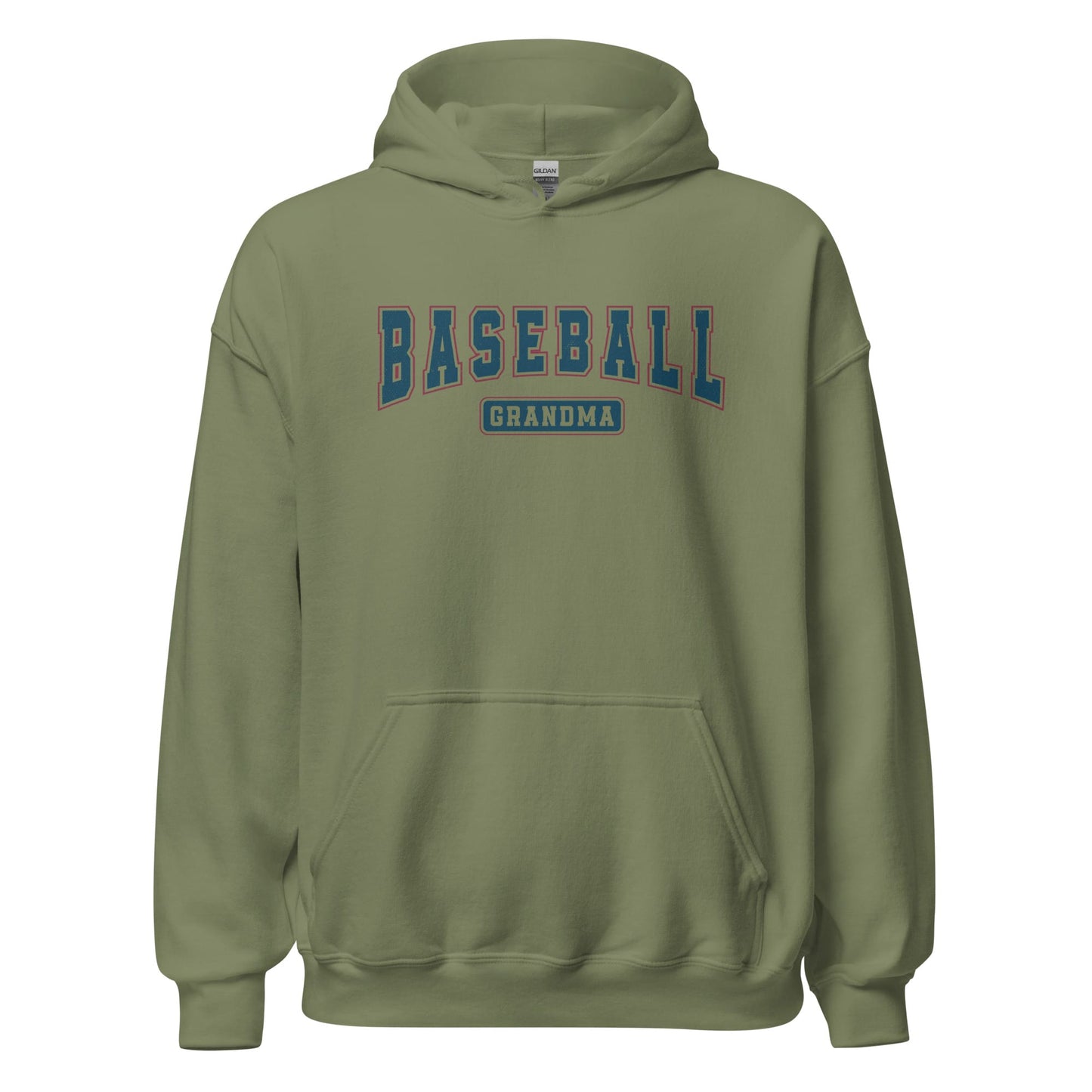 Baseball Grandma Hoodie | Stylish Sports Grandma Sweatshirt for Game Day Military Green / S Spirit Gear Collective Hoodie