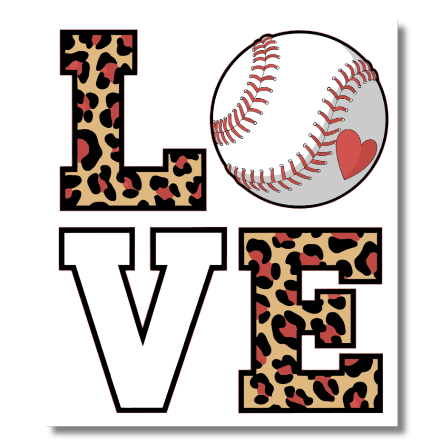 Baseball Love Sticker Spirit Gear Collective Sticker