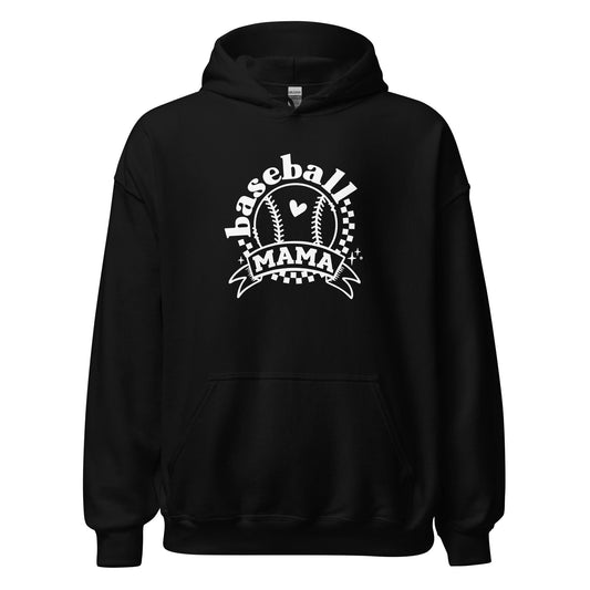 Baseball Mama Hoodie Black / S Spirit Gear Collective Hoodie