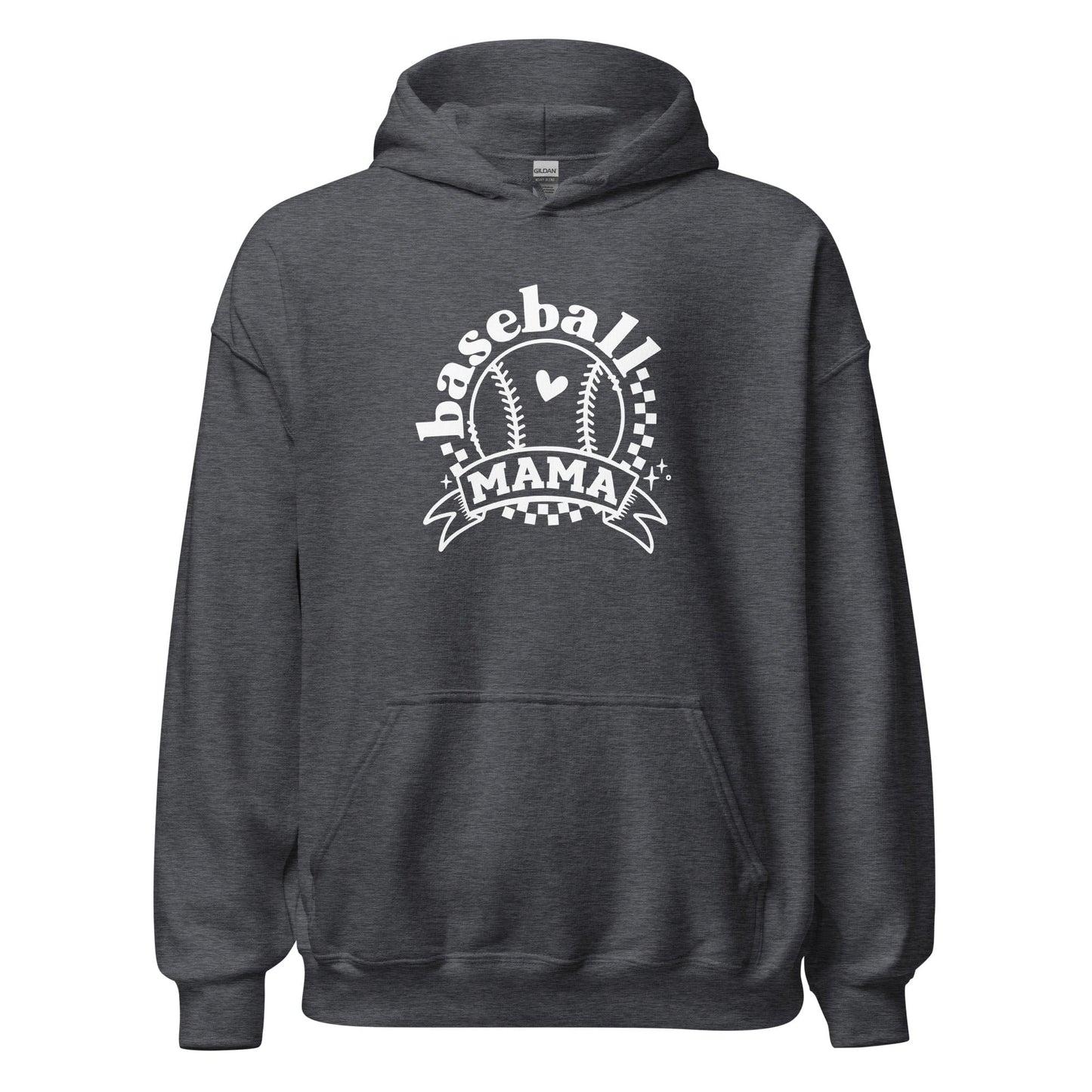 Baseball Mama Hoodie Dark Heather / S Spirit Gear Collective Hoodie