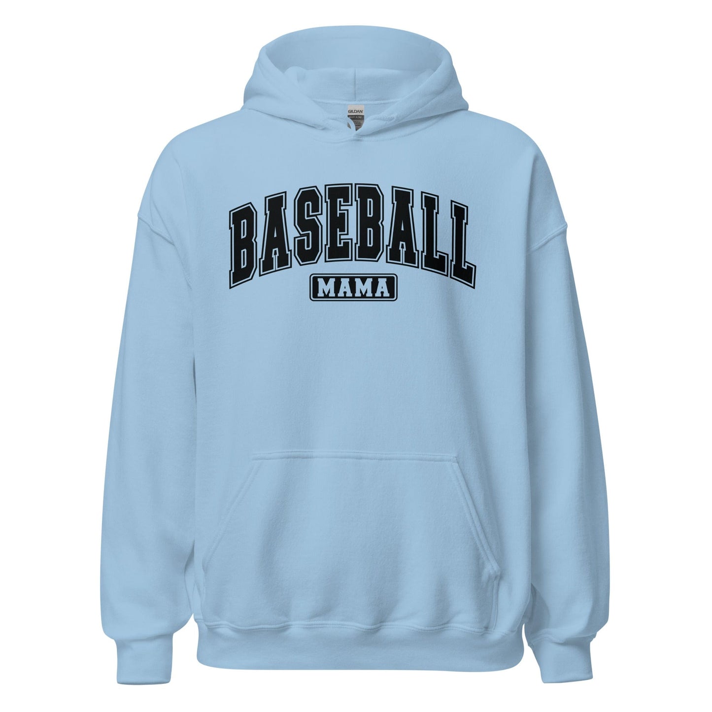 Baseball Mama Hoodie Light Blue / S Spirit Gear Collective Hoodie
