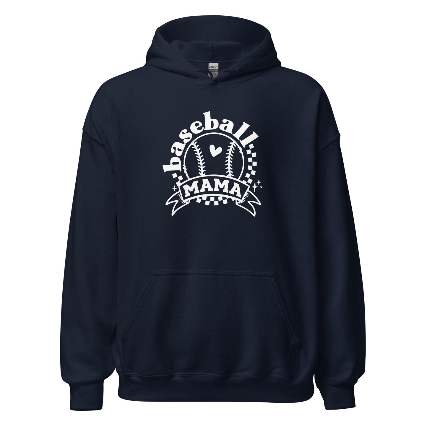 Baseball Mama Hoodie Navy / S Spirit Gear Collective Hoodie