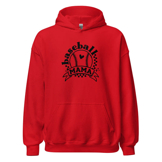 Baseball Mama Hoodie Red / S Spirit Gear Collective Hoodie