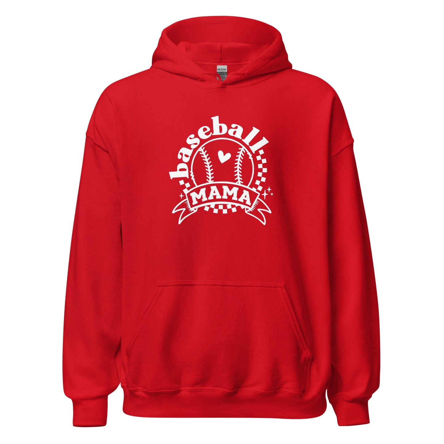 Baseball Mama Hoodie Red / S Spirit Gear Collective Hoodie