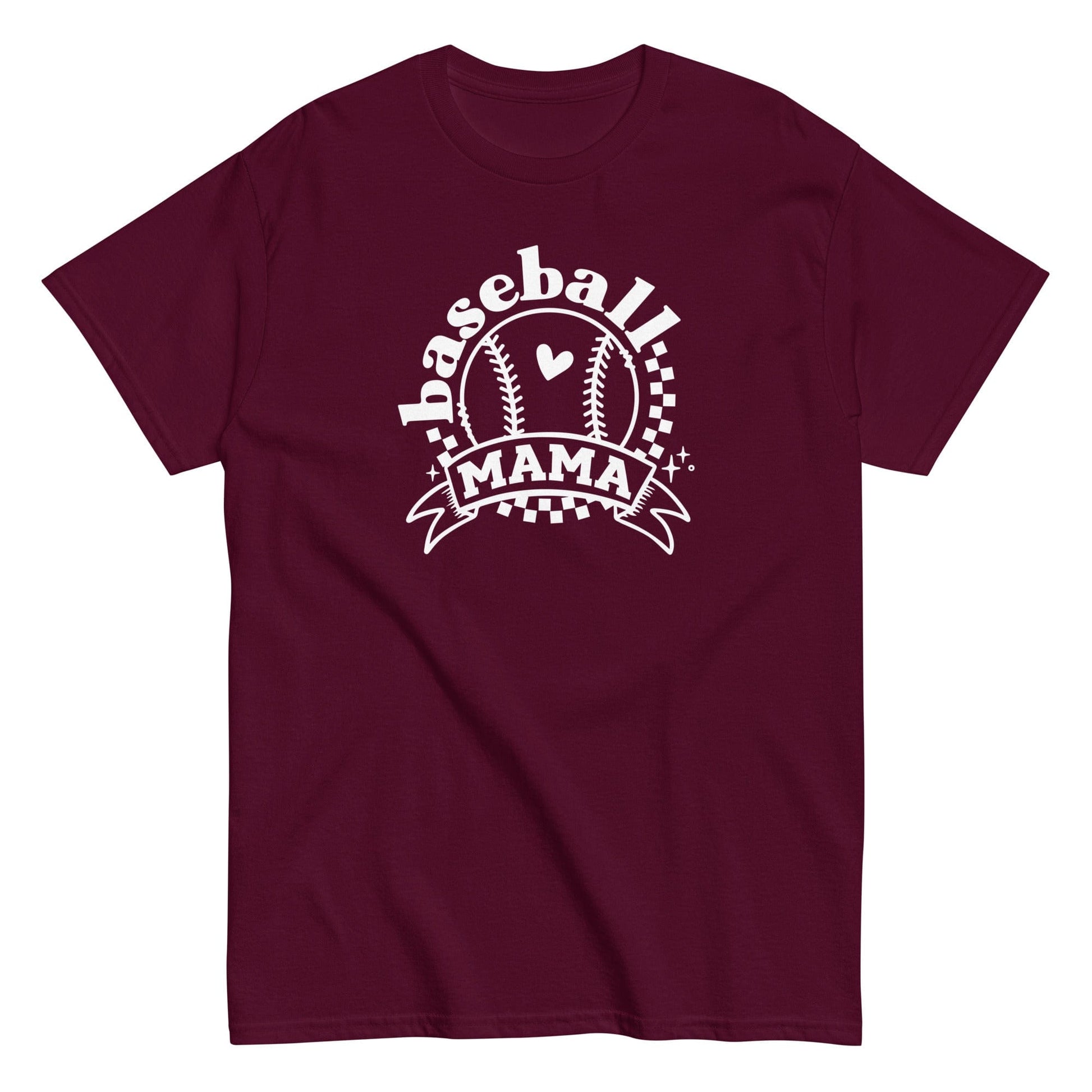 Baseball Mama Shirt Maroon / S Spirit Gear Collective T-Shirt