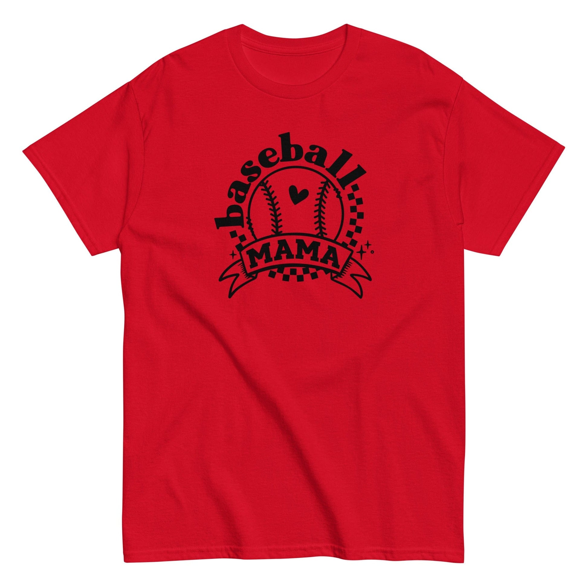 Baseball Mama Shirt Red / S Spirit Gear Collective T-Shirt