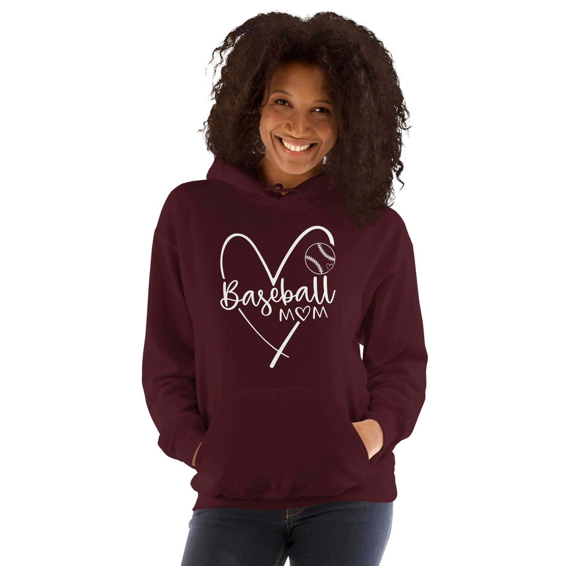 Baseball Mom Hoodie Spirit Gear Collective Hoodie