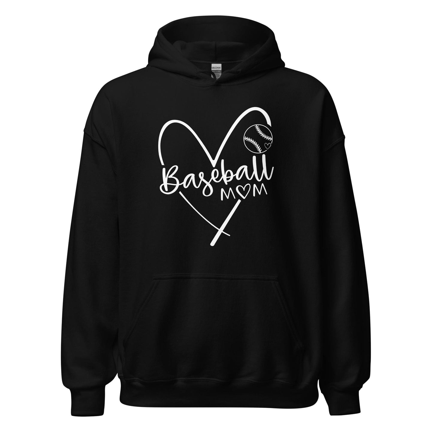 Baseball Mom Hoodie Black / S Spirit Gear Collective Hoodie