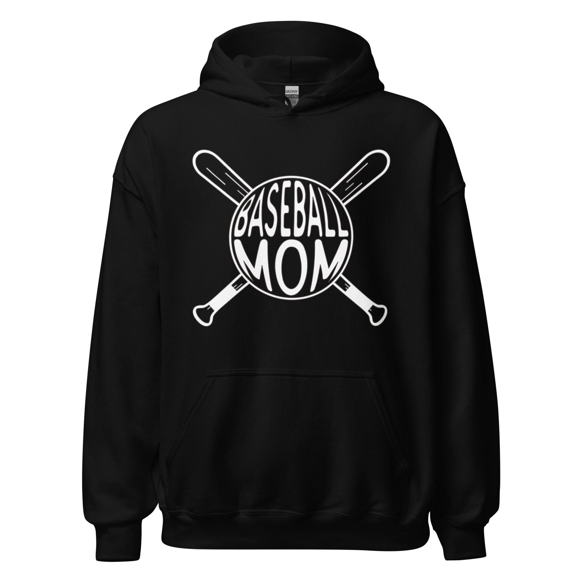 Baseball Mom Hoodie Black / S Spirit Gear Collective Hoodie