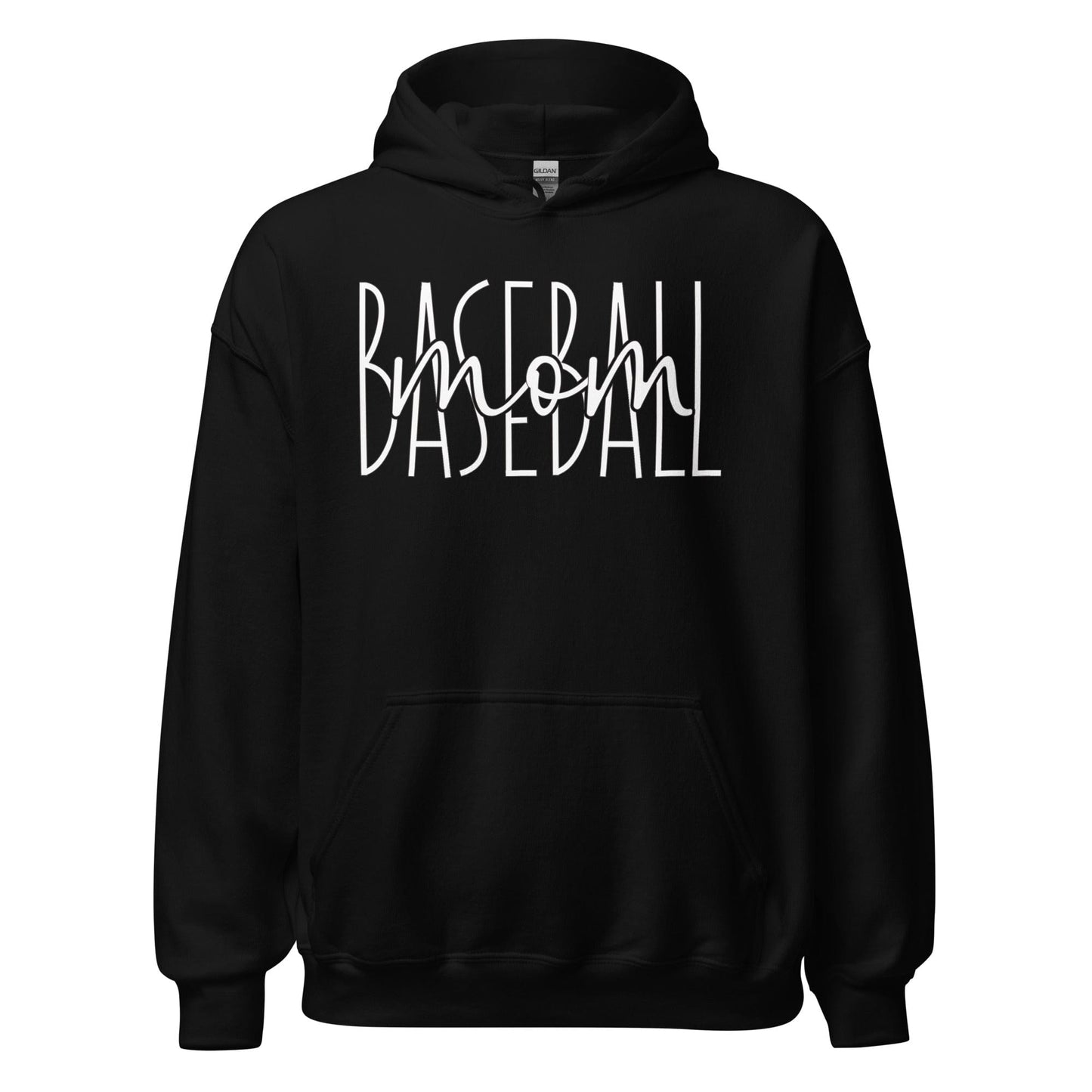 Baseball Mom Hoodie Black / S Spirit Gear Collective Hoodie