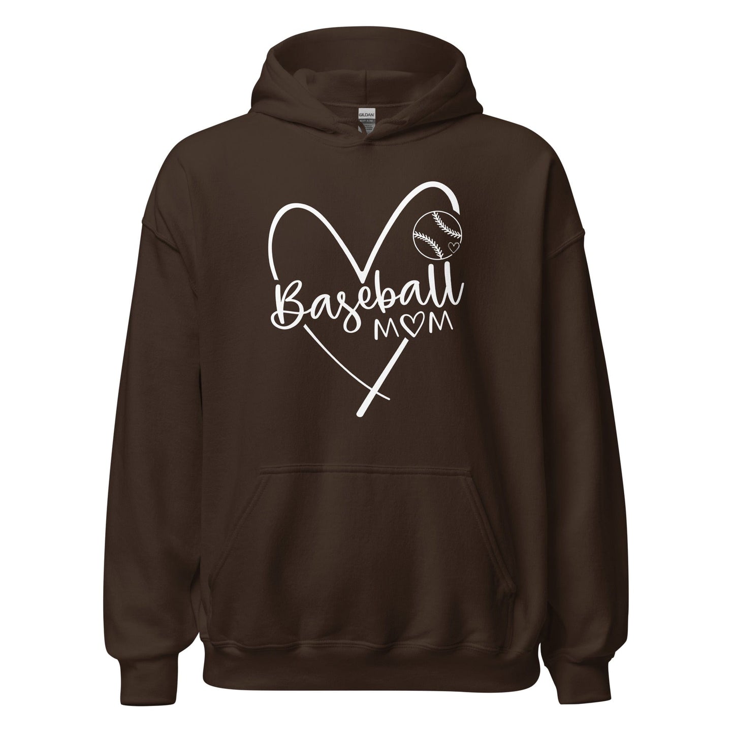 Baseball Mom Hoodie Dark Chocolate / S Spirit Gear Collective Hoodie