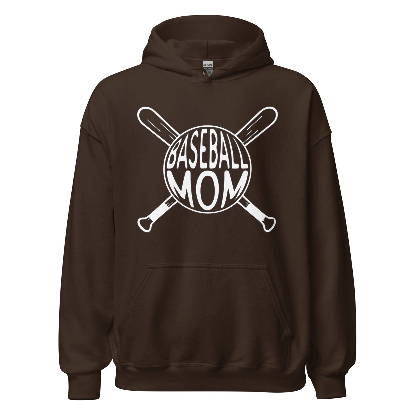 Baseball Mom Hoodie Dark Chocolate / S Spirit Gear Collective Hoodie