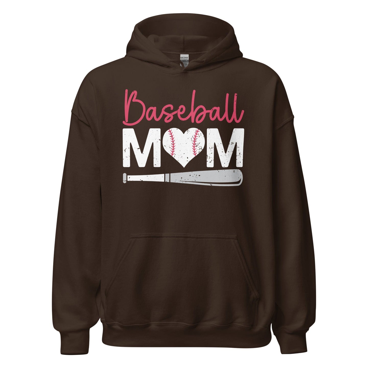 Baseball Mom Hoodie Dark Chocolate / S Spirit Gear Collective Hoodie