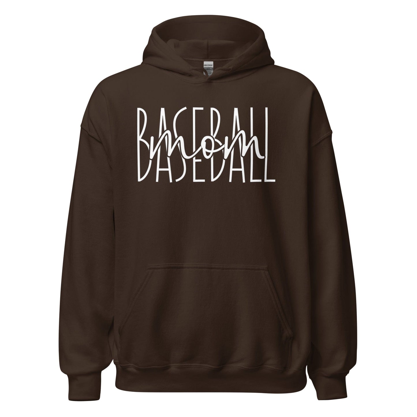 Baseball Mom Hoodie Dark Chocolate / S Spirit Gear Collective Hoodie