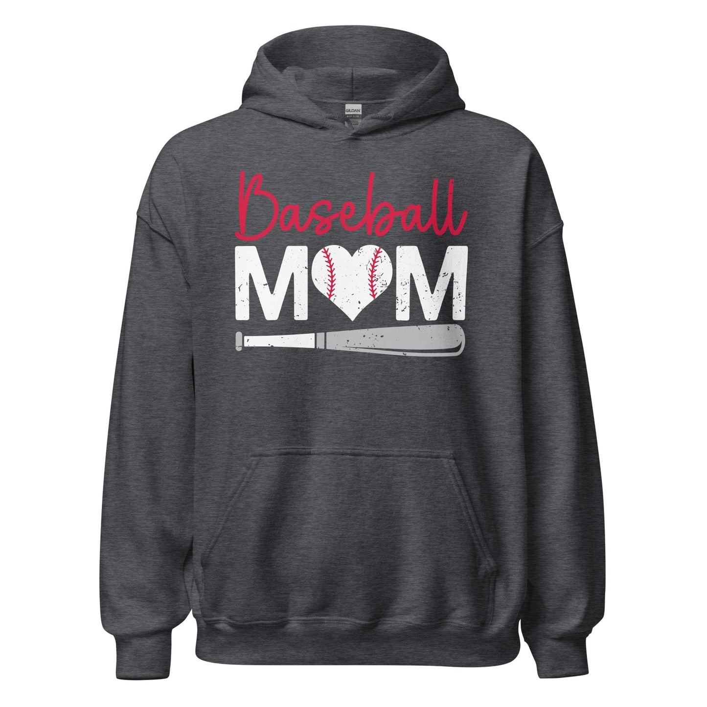 Baseball Mom Hoodie Dark Heather / S Spirit Gear Collective Hoodie