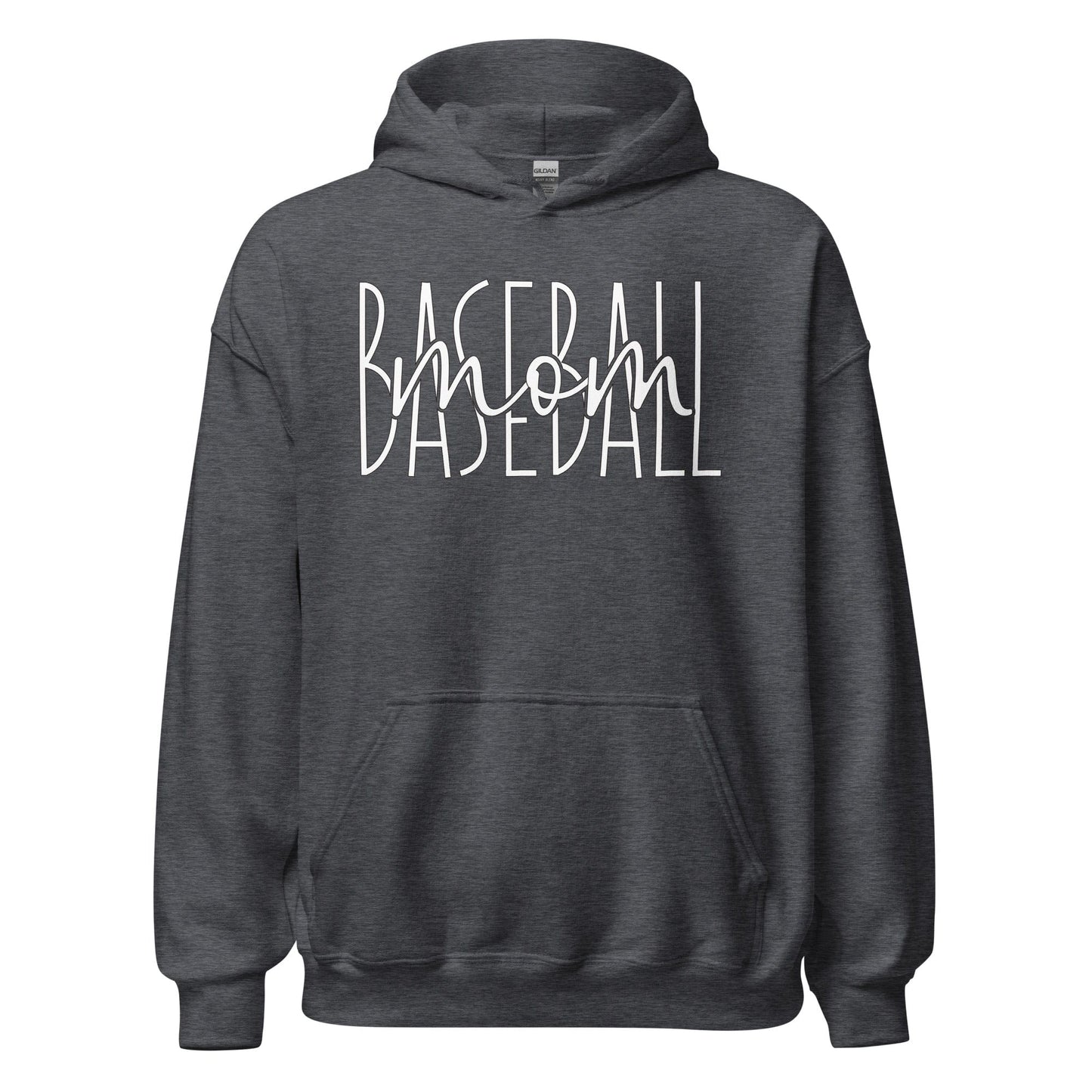 Baseball Mom Hoodie Dark Heather / S Spirit Gear Collective Hoodie