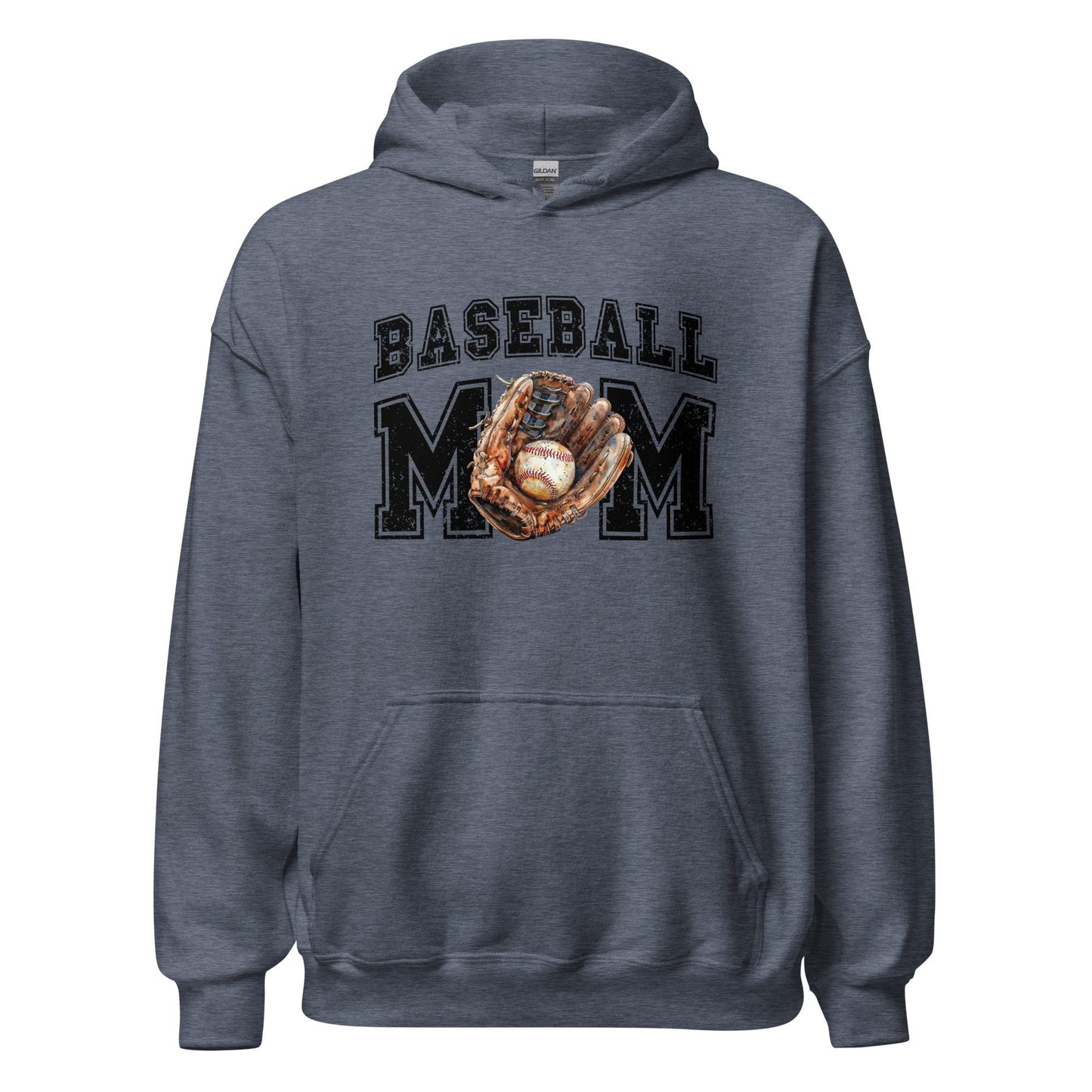 Baseball Mom Hoodie Heather Sport Dark Navy / S Spirit Gear Collective Hoodie