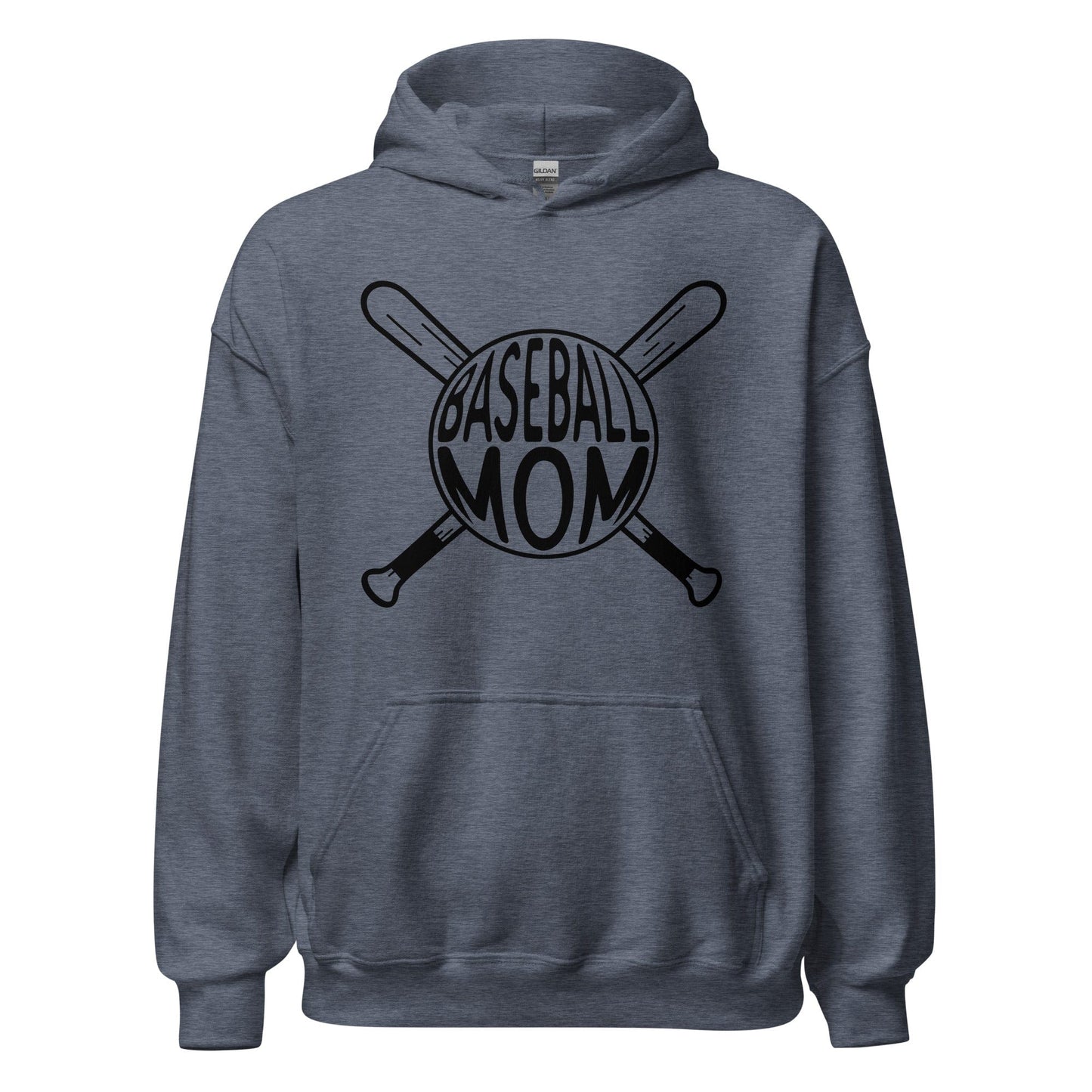 Baseball Mom Hoodie Heather Sport Dark Navy / S Spirit Gear Collective Hoodie